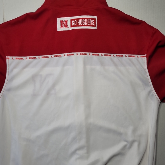 Spike Sports NCAA Nebraska Cornhuskers Zip Up Track Jacket Men's Large - Picture 8 of 11
